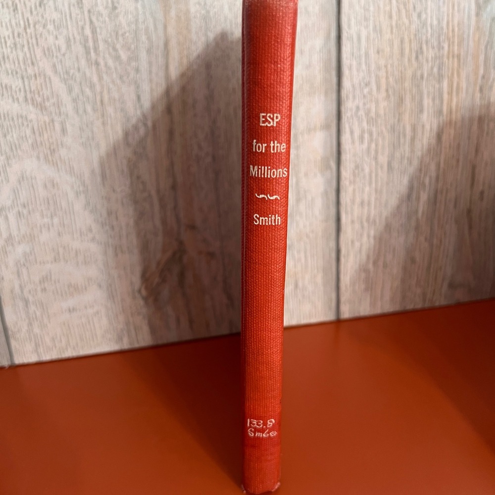 ESP for the Millions Susy Smith Hardcover Occult Paranormal Bell 1960s